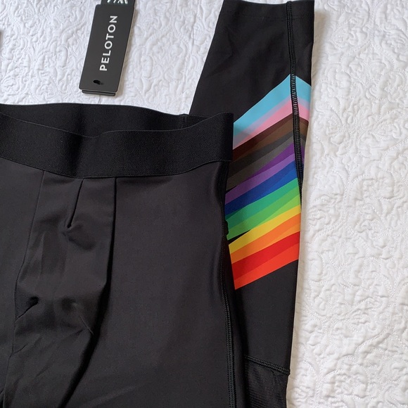 Peloton Pride Flag Noir Men's Legging - Picture 3 of 6